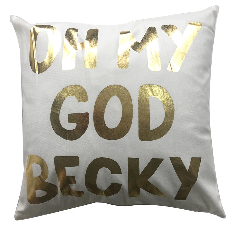 PEIYUAN Brnzing Cushion Cover Luxury Pillow Case Print Gold Heart Leaves Coral Pineapple Sofa Chair Seat Pillowcase Home Decor | Дом и сад