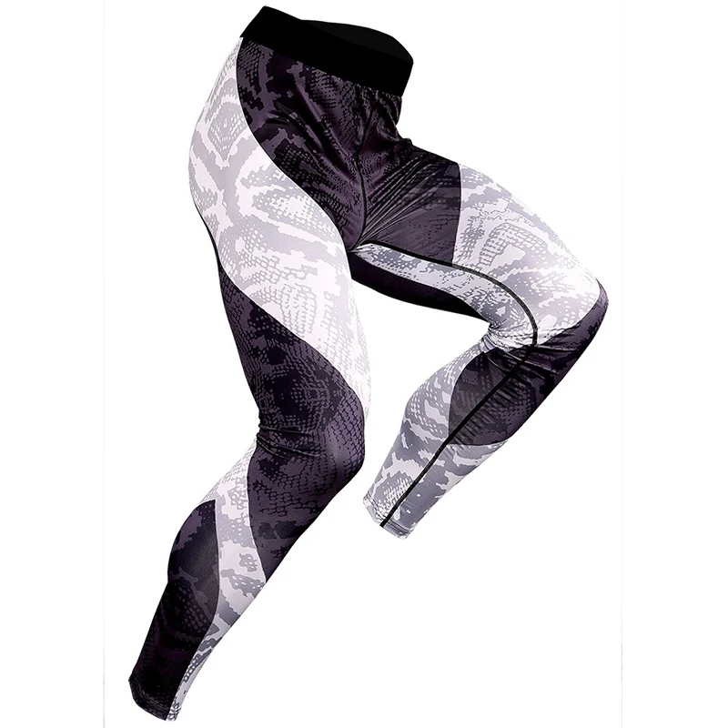 Мужские камуфляжные быстросохнущие тренировочные спортивные Леггинсы для