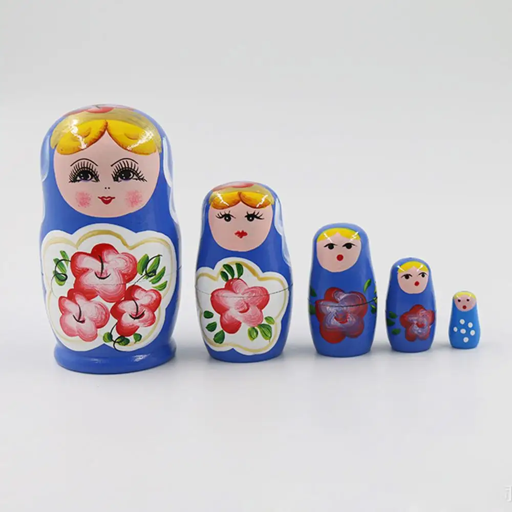 5 шт. мультяшная деревянная новинка русская матрешка набор кукол для девочек