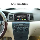 4GB 64GB Android 11 машинный DVD проигрыватель для Защитные чехлы для сидений, сшитые специально для Toyota Corolla E120 BYD F3 2 дин Мультимедиа Стерео GPS Авто Радио Навигация 8 ядро