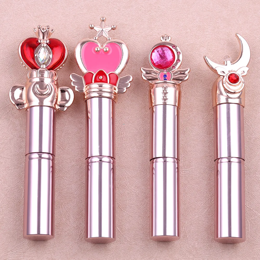 

4Pcs Metal Telescopic Portable Makeup Brushes Japanese Anime Peripheral Makeup Tool New Ejection Brush Beauty Essential Girl
