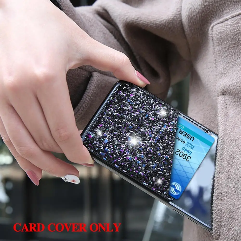 Colorful Adhesive Sticker Card Holder Back Cover Phone Pouch Case for Samsung S9 S8 Plus Iphone X 8 7 Sti | Мобильные телефоны и