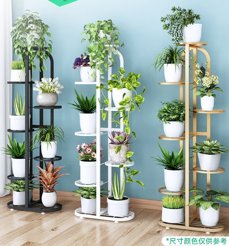 

Tieyi living room interior balcony decoration floor type multi-layer flower shelf shelf shelf green flower pot rack