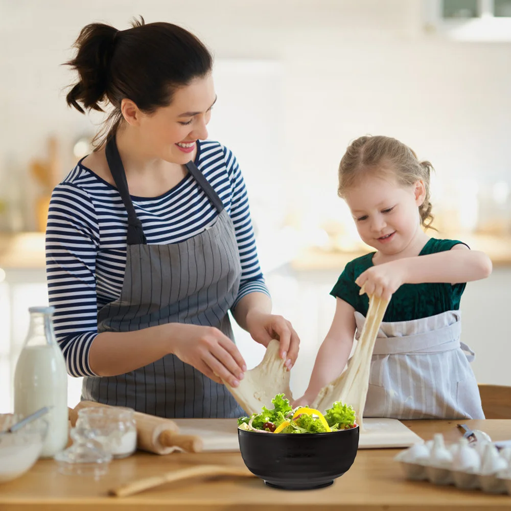 

1pc Japanese Style Soup Bowl Melamine Soup Bowl with Lid for Restaurant Use