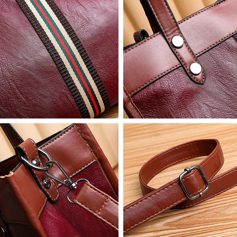 

leather Women handbags 2020 fashionable shoulder bags, portable women's bags, European and American style bags