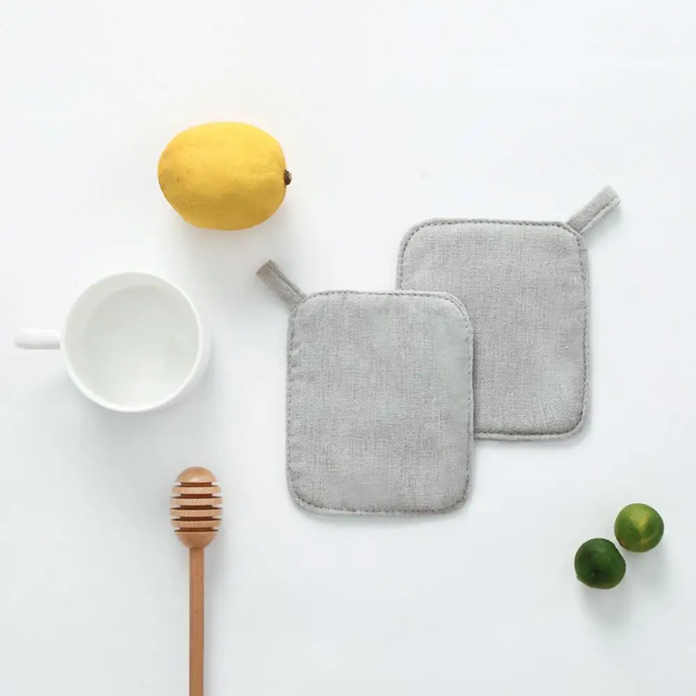 Лен Хлопок Кухня каждый день Прихватки Чай Кофе термостойкая чашка