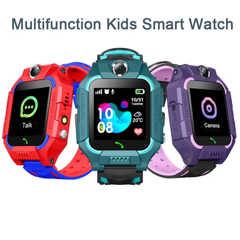 

ZY Electro-World Children's Smartwatch 1.4 Inch Color Touch Screen Android IOS Waterproof Voice Chat Tracker Kids Smart Watch