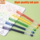 Оригинальная ручка Xiaomi pen Juneng, цветные нейтральные ручки, 4 раза пишущие, длина  8,5 г матовый корпус кисти  Пигментные чернила  0,5 мм для письма