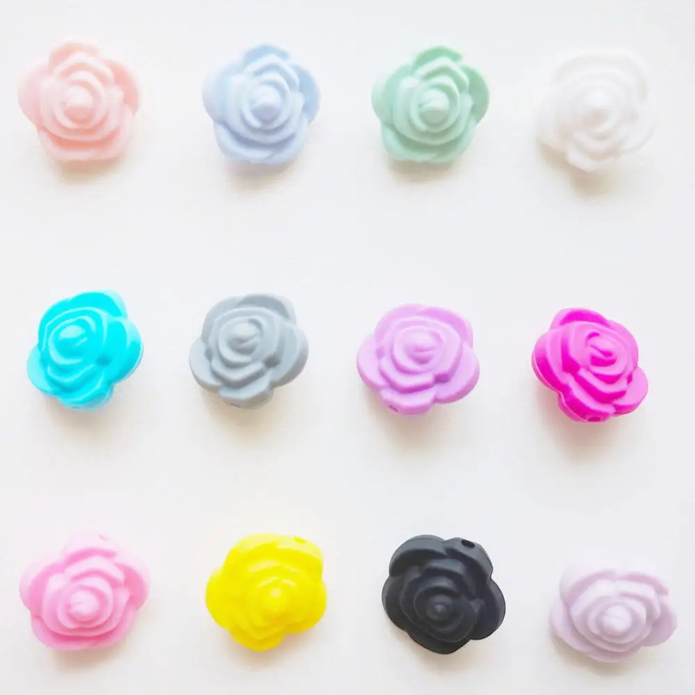 100 шт. силиконовые бусины в виде цветов|Детские прорезыватели| |