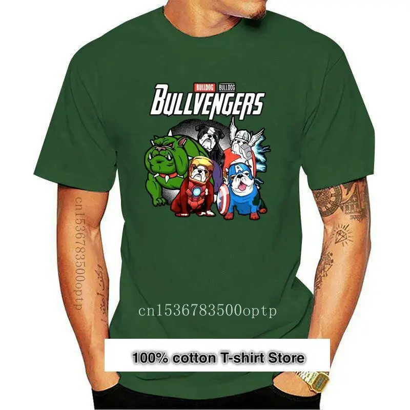 

Camiseta divertida de Bulldog y los Vengadores