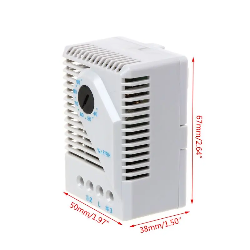 

Mechanical Hygrostat Humidity Controller Connect Fan Heater for Cabinet MFR012 Dropship
