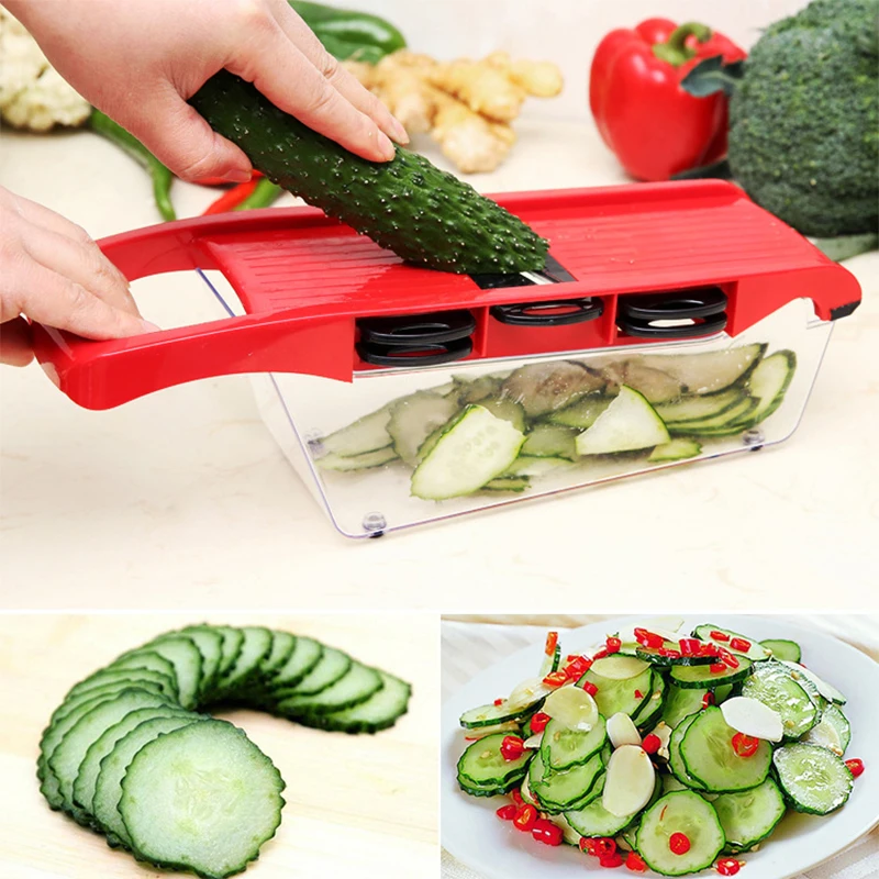 Регулируемая овощерезка 6 лезвий|Универсальный автомобильный держатель| |