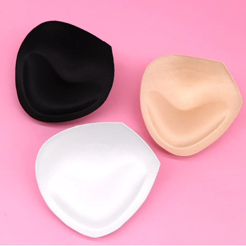 

50-10Pair Women Sponge Foam Push Up Bra Padding Breast Enhancer Inserts Bikini Swimsuit Padding Bra Pads Intimate Accessories