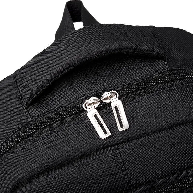 

Backpack Men Simple Waterproof Stitching Oxford Textile Leisure All-match Large-capacity Zipper Business Computer Travel Bag