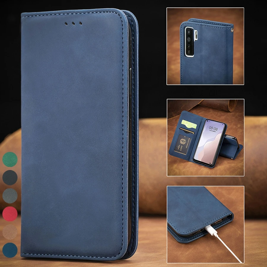 Чехол-бумажник в стиле ретро для Huawei P50 P40/P30 Lite/Pro Mate 40 Pro 30 Lite P Smart 2019/2020/2021 Honor 50 30S 20 |