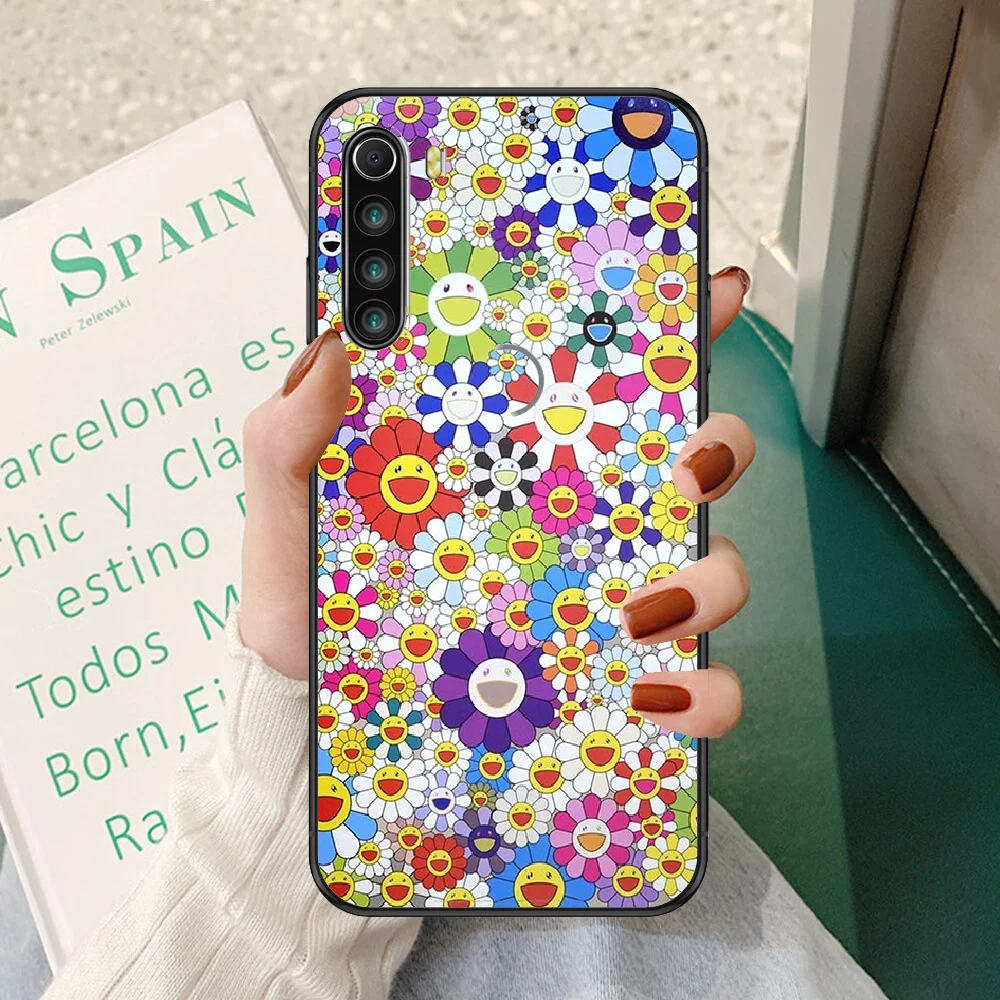 

beautiful Sun flower Phone case For Xiaomi Redmi Note 7 7A 8 8T 9 9A 9S K30 Pro Ultra black 3D hoesjes luxury funda trend bumper