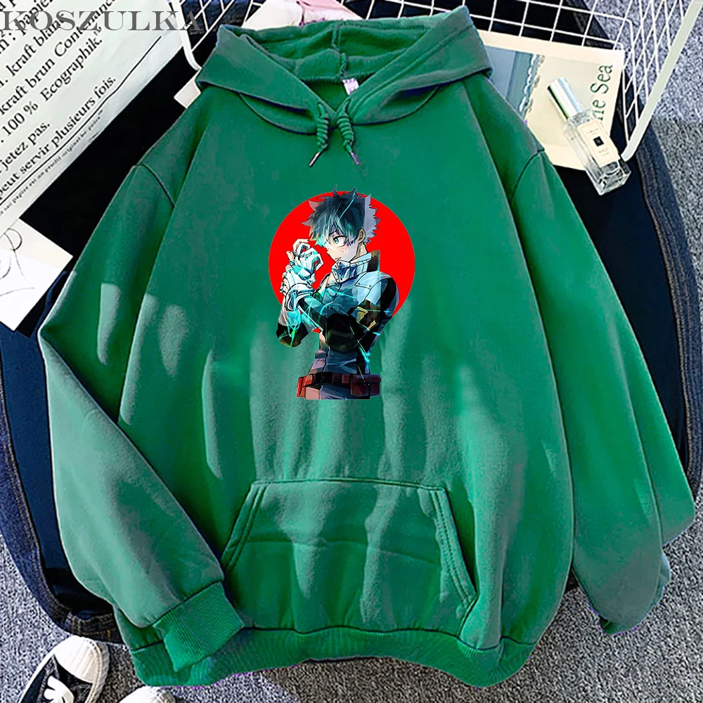 

2021 Hot Deku Graphic Hip Hop Gothic Unisex Hoody My Hero Academia Anime Hoodies Cool Cartoon Manga Sweatshirts