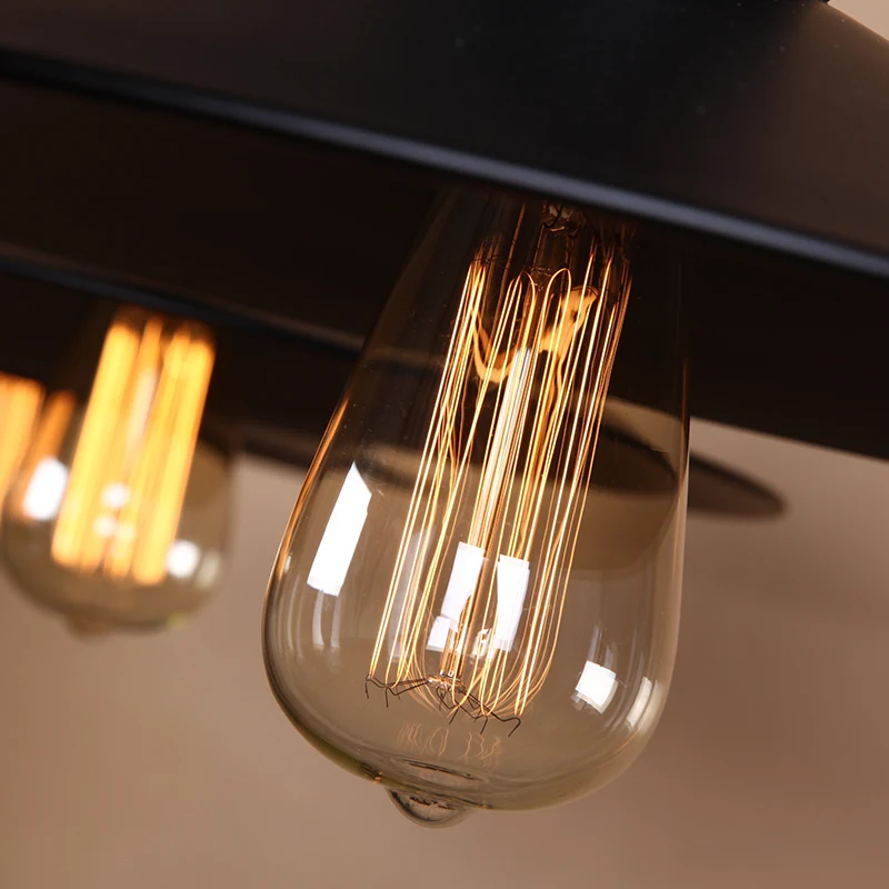 Винтажные железные подвесные светильники в стиле лофт промышленные