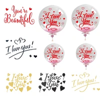 new 18inch transparent helium bubble balloon or feather or red happy wedding sticker party wedding decoration supplies