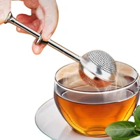 food grade stainless steel teapot tea strainer ball shape mesh tea infuser filter reusable tea bag spice tea tool accessories