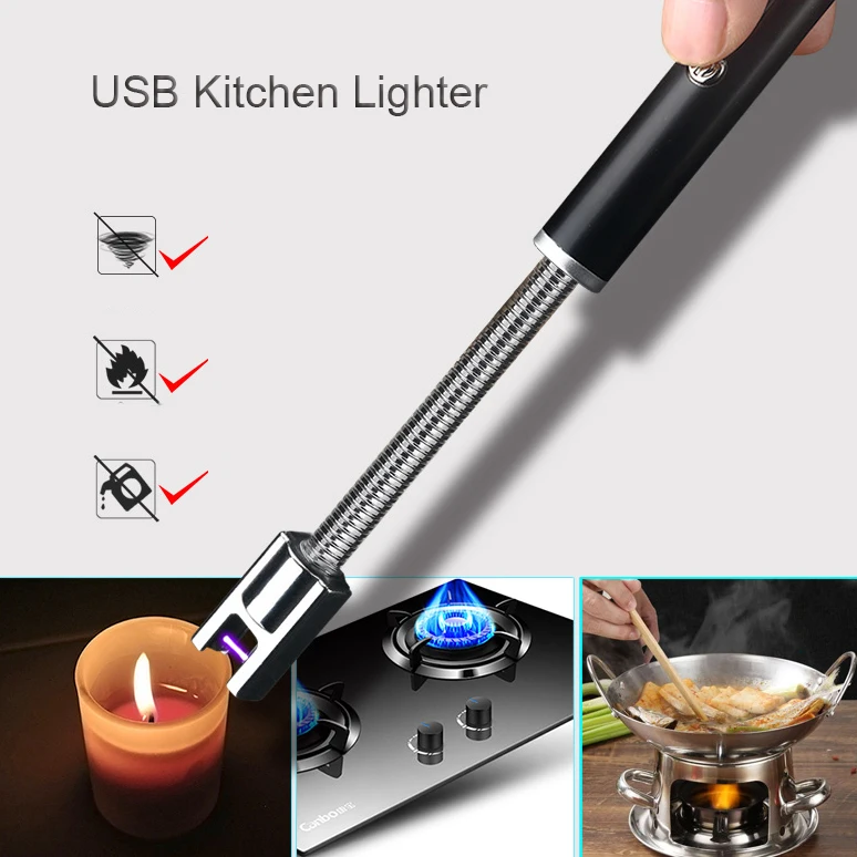 

Огнестрельное устройство с USB-зарядкой, домашняя кухонная газовая палочка, уличная Зажигалка для барбекю, свечи