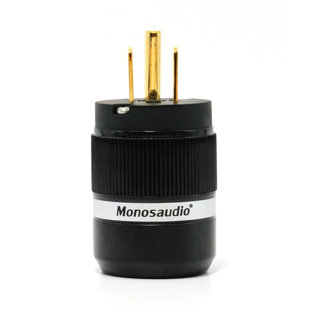 Позолоченный штекер питания переменного тока Monosaudio серии M100 из чистой меди США и