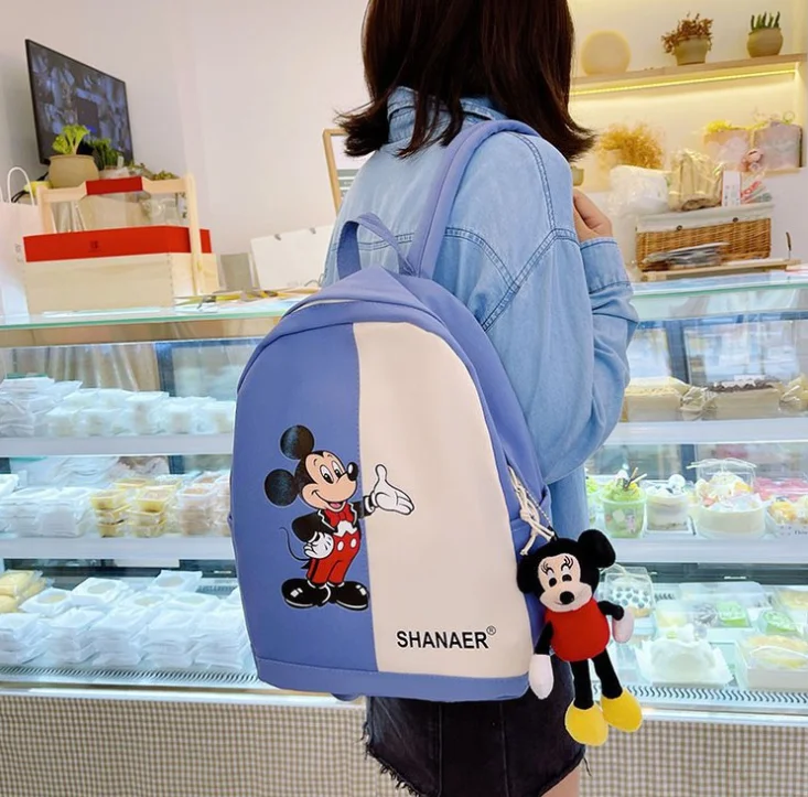 Лидер продаж школьный рюкзак Disney с Микки Маусом для мальчиков и девочек Детский