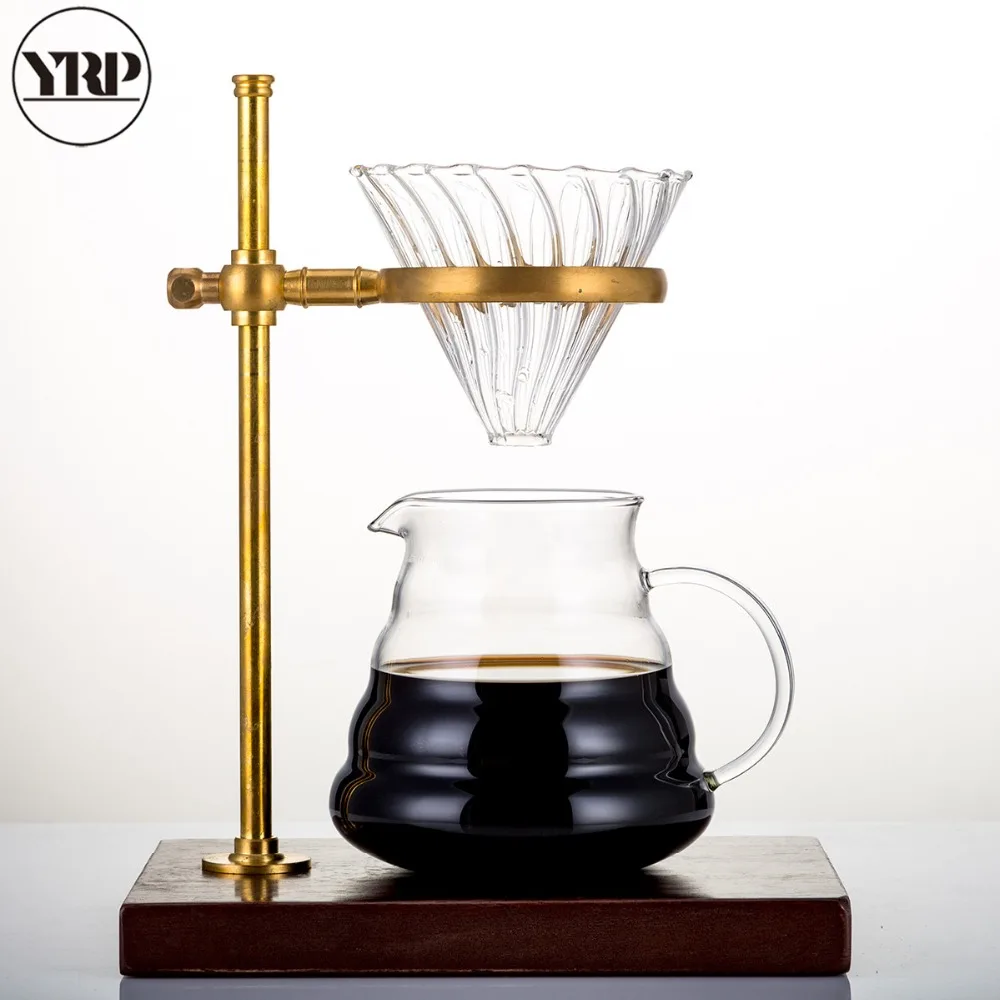 Держатель для кофе V60 медная подставка капельницы моющийся фильтр бумаги и с