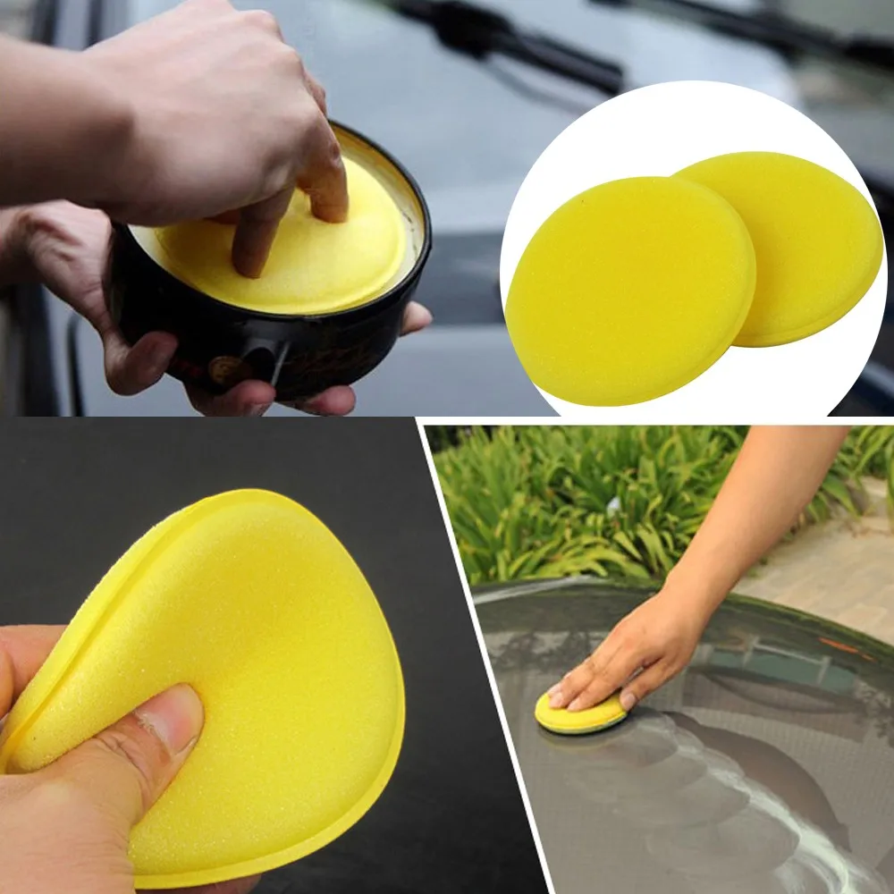 

12PCS Car Wash Foam Sponge Wax Applicator Cleaning Detailing Pads Car Waxing Polish Car Home Care Cleaning Support Dropshipping