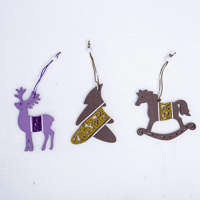 

1Pcs Santa Snowman Deer Christmas Tree Pendants Crafts Hanging Ornament New Year Xmas Decor Home Party Decoration Supplies 62877