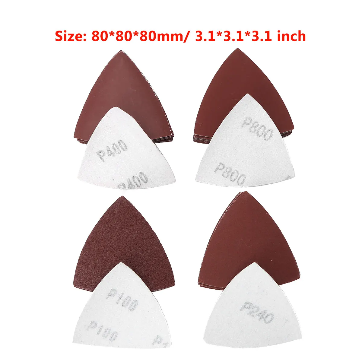 40/50 треугольные абразивные диски бумага оксид алюминия песок 40/60/80/120/180