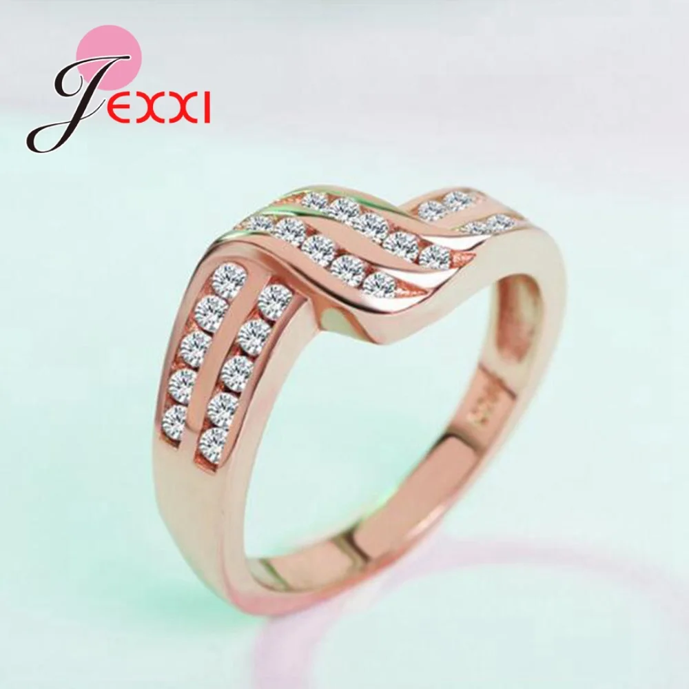 Модные кольца из стерлингового серебра 925 пробы для женщин ювелирные изделия