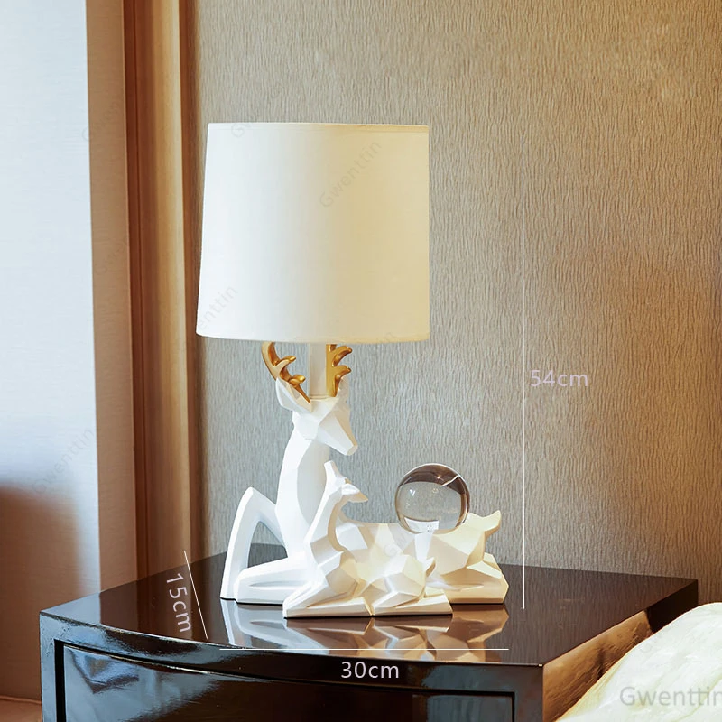 Настольная лампа из смолы скандинавский Настольный светильник для домашнего
