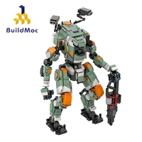 buildmoc creative expert mecha game titanfalls 2 bt 7274 vanguard class titan technical robot building blocks toys for children