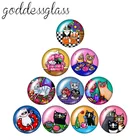 10 шт., Круглые Стеклянные Кабошоны, 12182025 мм