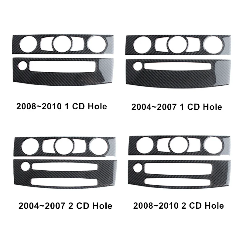 Для BMW 5 серии E60 2004-2010 углеродное волокно автомобиля CD Панель стикер Наклейка