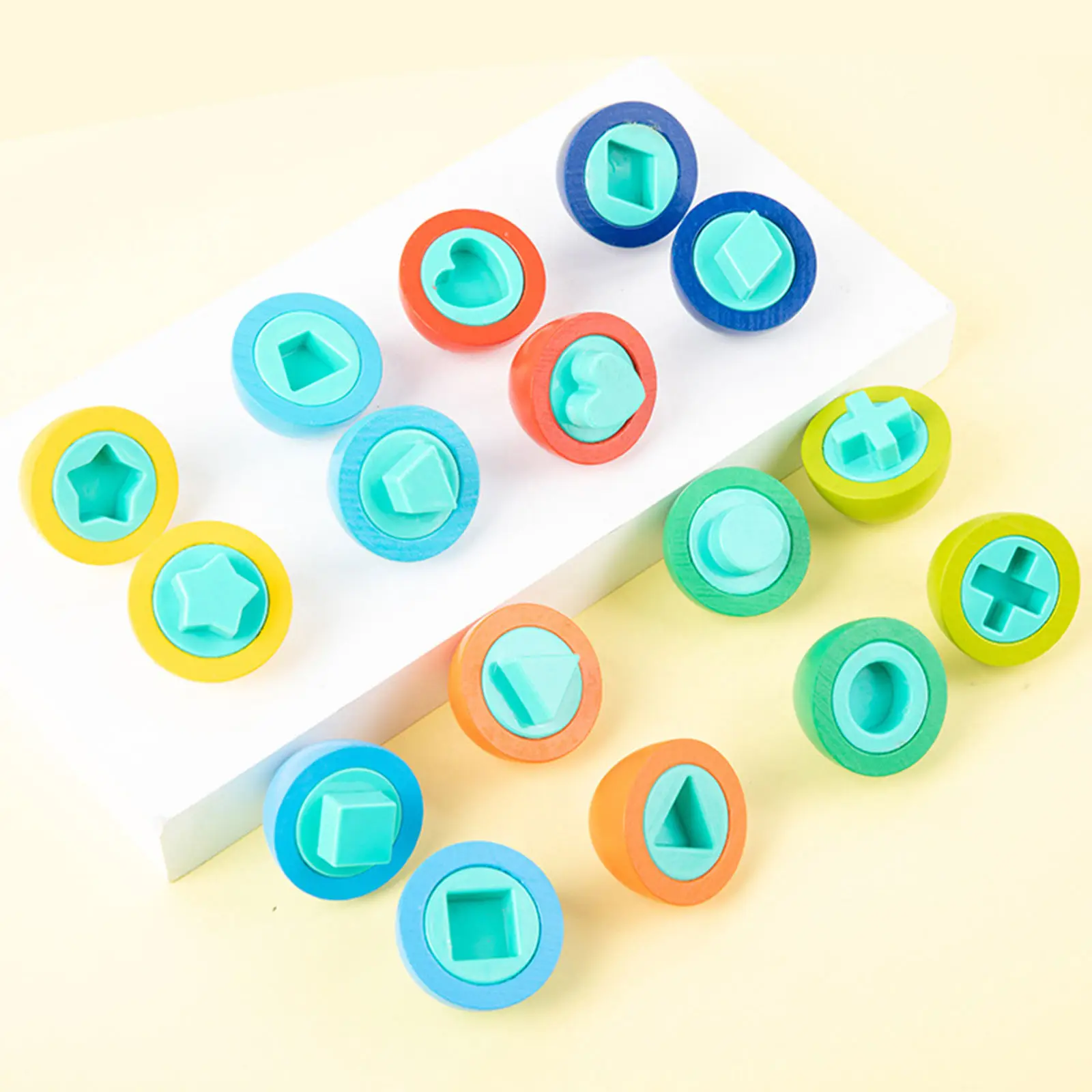 

8 PCS Toddler Shape And Color Count & Match Matching Egg Educational Toys