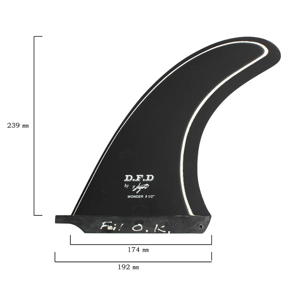 Одноконтурные плавники из стекловолокна для серфинга черные серфинга|Серфинг| |