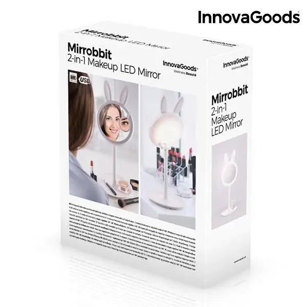 InnovaGoods Mirrobbit 2 в 1 макияж светодиодный зеркало|Наборы инструментов для макияжа| |
