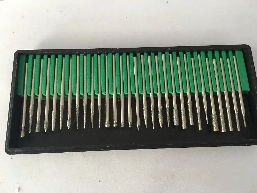 Набор для изготовления ювелирных изделий алмазные зубные насадки с хвостовиком 3