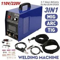 new ac220v 3 in 1 mig tig mma cut welder inverter gasless welding machine 120a plasma cutter multifunction welding equipments