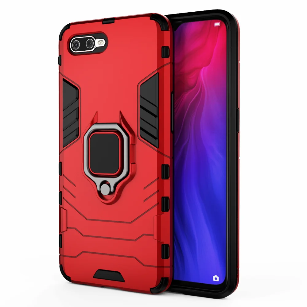 

For Oppo Reno A Case Magnetic Car Shockproof Ring Armor Cover Reno A CPH1983 Cover For Oppo Reno A RenoA 6.4" Coque Funda