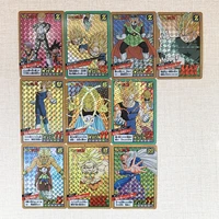 10pcsset dragon ball z gt fierce fight no 9 super saiyan heroes battle card ultra instinct goku vegeta game collection cards