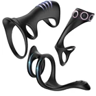 3 типа силиконовые двойное кольцо для пениса Стимулировать промежности массаж простаты кольцо на пенис для задержки эякуляции Секс-игрушки для Для мужчин