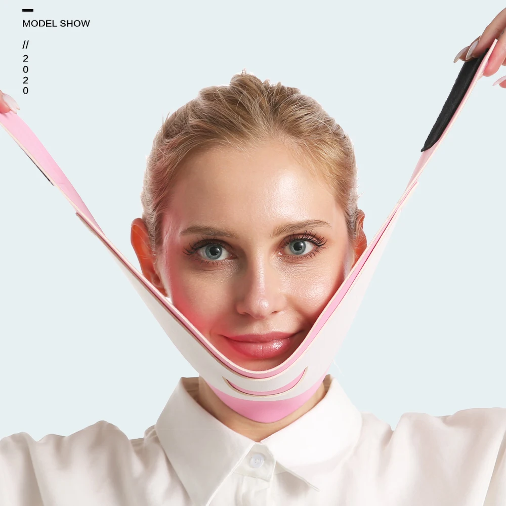 Профессиональный ремень для подтяжки подбородка лица 360 ремешок шеи похудения V