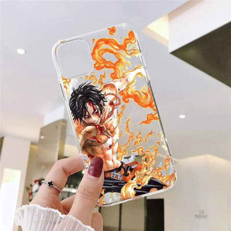 

One Piece Phone Case Transparent soft For iphone 5 5s 5c se 6 6s 7 8 11 12 plus mini x xs xr pro max