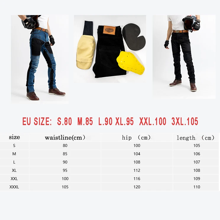 

Motorcycle Riding Breathable Pants Motorbike Racing Fall-Resistant Jeans Moto Men Protective Gear Breathable Mesh Pants