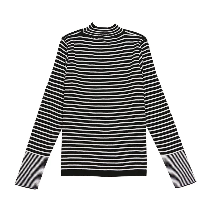 

Womens Sweaters 2019 Winter Tops Turtleneck Sweater Women Thin Pullover Jumper Knitted Striped Sweater Pull Female Shirt Cloths