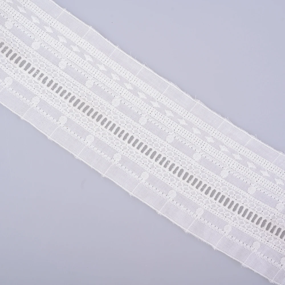 

Cusack 2 meter 9 cm Off White Lace Trimming Ribbon for Garment Home Textile DIY Craft Embroidered Lace Fabric Sewing 3 Models