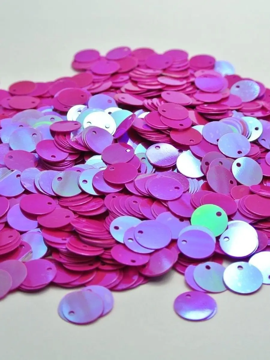 2000 ярко розовый AB плоский круглый свободный блестящий топ с пайетками и